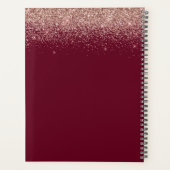 2023 Rose Gold Rose Burgundy Paillettes Monogramme (Dos)