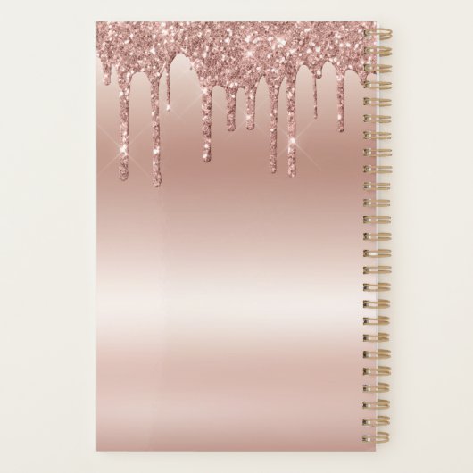 2023 Rose goutte d'or nom personnalisé (Dos)