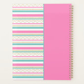 2023 Roze Benoeming Book Glitter Hearts Name Planner (Achterkant)