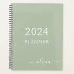 2023 Sage Green Script Monogram Nom Moderne<br><div class="desc">2023 Sage Monogram Add Your Own Script Name 2022 Calendar Wedding Event Planner. This makes the perfect sweet 16 birthday,  wedding,  bridal shower,  anniversary,  baby shower or bachelorette party gift for someone that loves glam luxury and chic styles.</div>