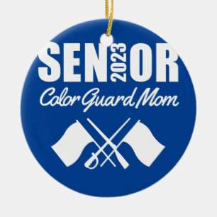 2023 Senior Color Guard Mam Flag Marching Band Keramisch Ornament