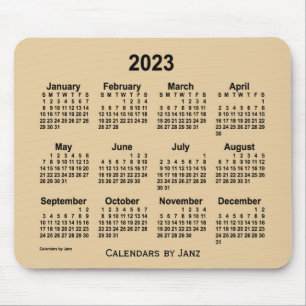 2023 Sepia Gray Calendar door Janz Muismat
