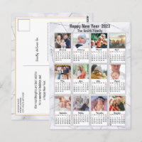 2023 Silver Gold Modern Family 12 Fotokalender