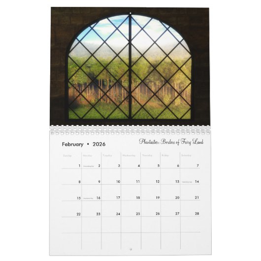 2023 SilverWebForge Fantasy en Landscape Calendar Kalender (Feb 2026)