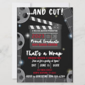 2023 Snijd dat is een zwarte uitnodiging van het A (Voorkant)