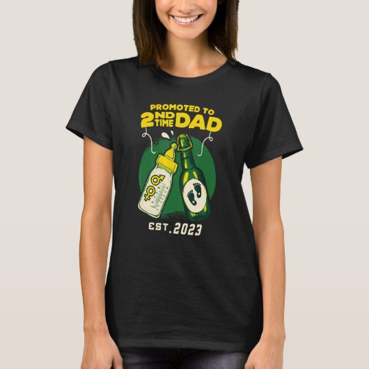 2023 tot 2e maal Pap 2023 A biermelk Tweede B T-shirt (Voorkant)