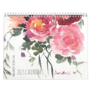 2023 Twee pagina's Gemiddelde, Witte Agenda Kalender