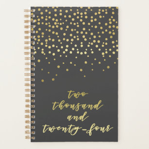2023 - Typographie de script d'or et glamour Confe