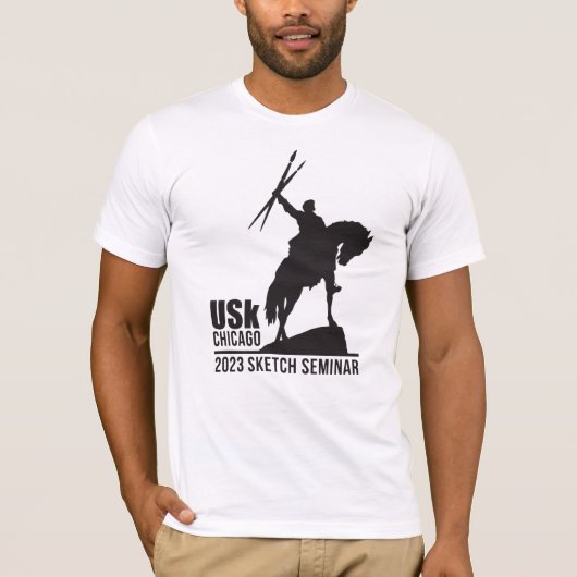 2023 USk Chicago Sketch Seminar T-shirt (Voorkant)