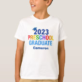 2023 Voorschoolse Afstuderen Aangepaste Kinderen A T-shirt (Voorkant)