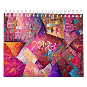 2023 Waiola Quilting Two Page SmallCalendar, White Kalender