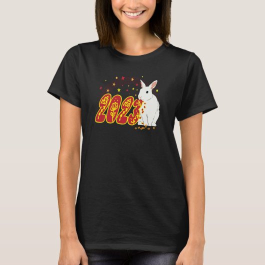 2023 Year of the Rabbit Chinese New Year Rabbit T-shirt (Voorkant)