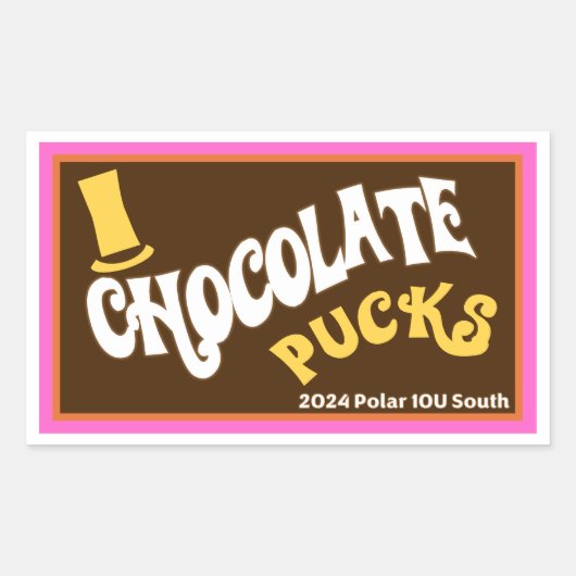 2024 10U Zuid Chocolade Pucks - Bar Sticker (Voorkant)