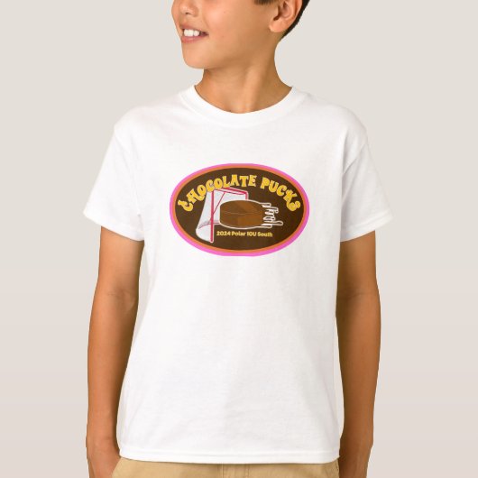 2024 10U Zuid Chocolade Pucks Kinder Tshirt - Rond (Voorkant)