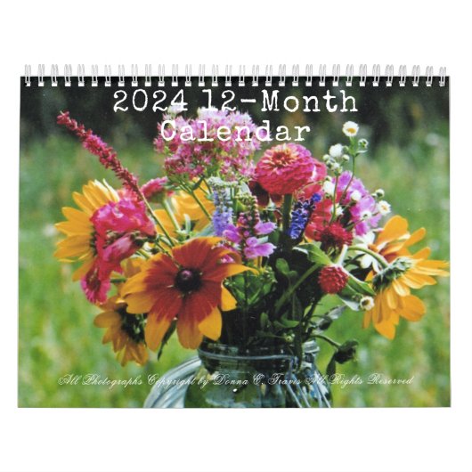 2024 12-maanden wandkalender kalender (Hoes)