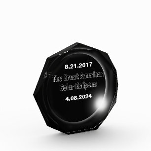 2024 & 2017 Dubbel Gedateerde Zonsverduistering Fotoblokken