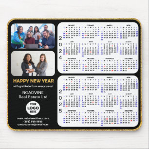 2024 2025 Calendar Gold Script Corporate 2 Photo Muismat