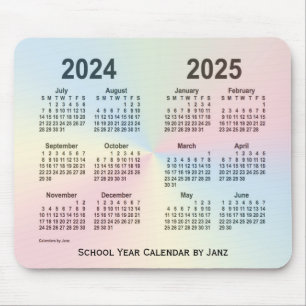 2024-2025 de Kalender van de School van de Wolk Muismat