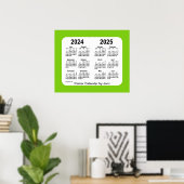 2024-2025 Schoolkalender van Janz Poster (Thuiskantoor)