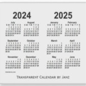 2024-2025 Transparante agenda van Janz Sticker (Voorkant)