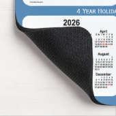 2024-2027 Steel Blue Holiday Agenda van Janz Muismat (Hoek)