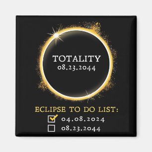 2024 2044 Totale Zonsverduistering Checklist Total Magneet