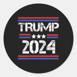2024 2 Side I'm Voting Convicted Felon Ronde Sticker