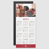 2024 Aangepaste foto Joy Kalender Magnetische Kaar (Voorkant / Achterkant)