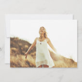 2024 Afstuderen bekendmaking foto minimalistisch Kaart (Achterkant)