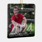 2024 Afstuderen Foto Keramisch Ornament (Rechts)