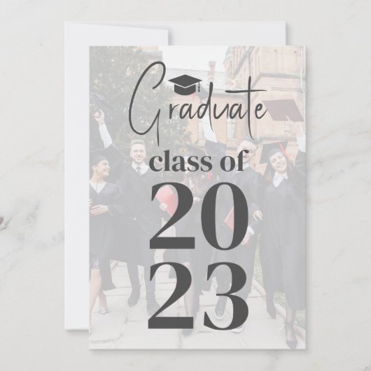 2024 Afstuderen Fotomodern afstuderen Aankondiging (Voorkant)