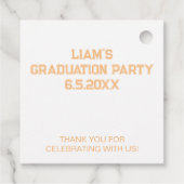 2024 Afstuderen gepersonaliseerde foto Afstudeerde Bedankjes Labels (Achterkant)