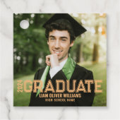 2024 Afstuderen gepersonaliseerde foto Afstudeerde Bedankjes Labels (Voorkant)