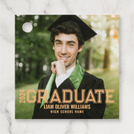 2024 Afstuderen gepersonaliseerde foto Afstudeerde Bedankjes Labels