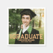 2024 Afstuderen gepersonaliseerde foto Afstudeerde Servet (Voorkant)