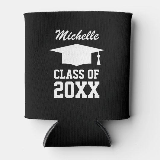 2024 Afstuderen partij koelbox met afstuderen pet Blikjeskoeler (Voorkant)