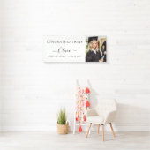 2024 Afstuderen Zwart Goud High School College Spandoek (Insitu)