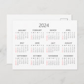 2024 Agenda  Briefkaart (Voorkant / Achterkant)