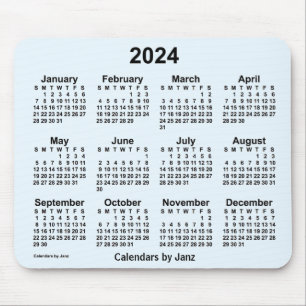 2024 Alice Blue Calendar van Janz Muismat