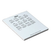 2024 Alice Blue Calendar van Janz Small Notepad Notitieblok (Schuin)