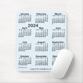 2024 Alice Blue Large Print Calendar van Janz Muismat (Met muis)