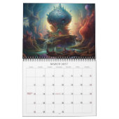 2024 Alien Landschappen Science Fictie Kalender (Mar 2027)