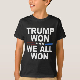 2024 Amerikaanse vlag Trump wint T-shirt