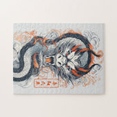 2024 Année du Puzzle du Dragon (Horizontal)