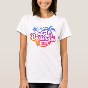 2024 Barbados Caribische vakantie of reis T-shirt