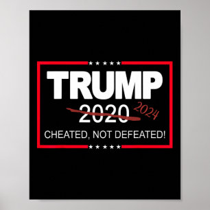 2024 bedrogen niet verslagen Save and Take America Poster