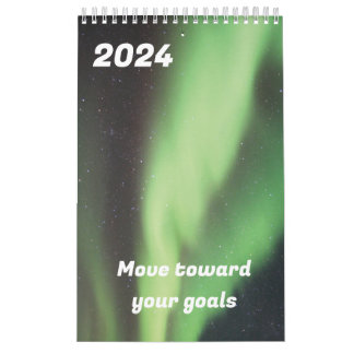 2024 Beweeg naar uw doelen aurora Kalender