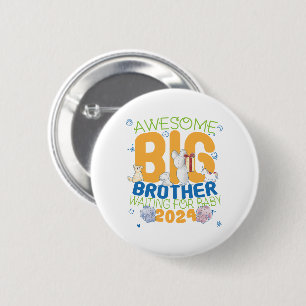 2024 Big Brother Wachten op Baby Ronde Button 5,7 Cm