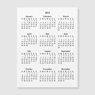 2024 Blanco kalender