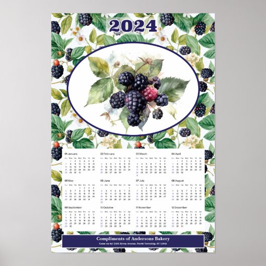 2024 Bramen Aangepaste Kalender Poster (Voorkant)